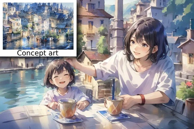 'Photo to Anime AI' Theme: set from concept art