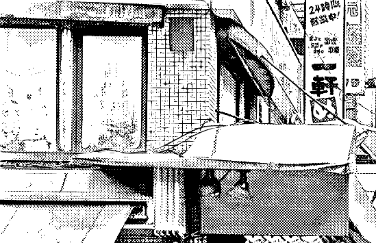 Beispiel für die Umwandlung von Bild in Manga AI (Stifttyp-Einstellungen: Mapping-Stift & G-Stift)