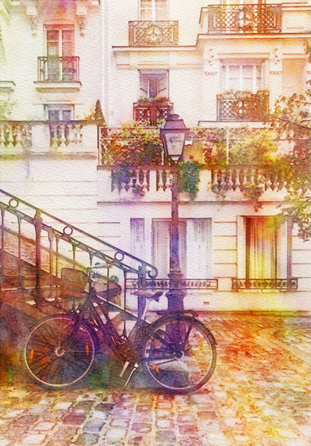 Watercolor style after conversion