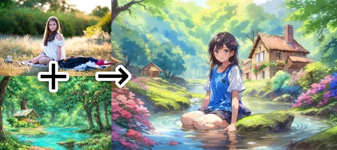 DataChef AI-anime: esimerkki - teema "smaragdijärvi"