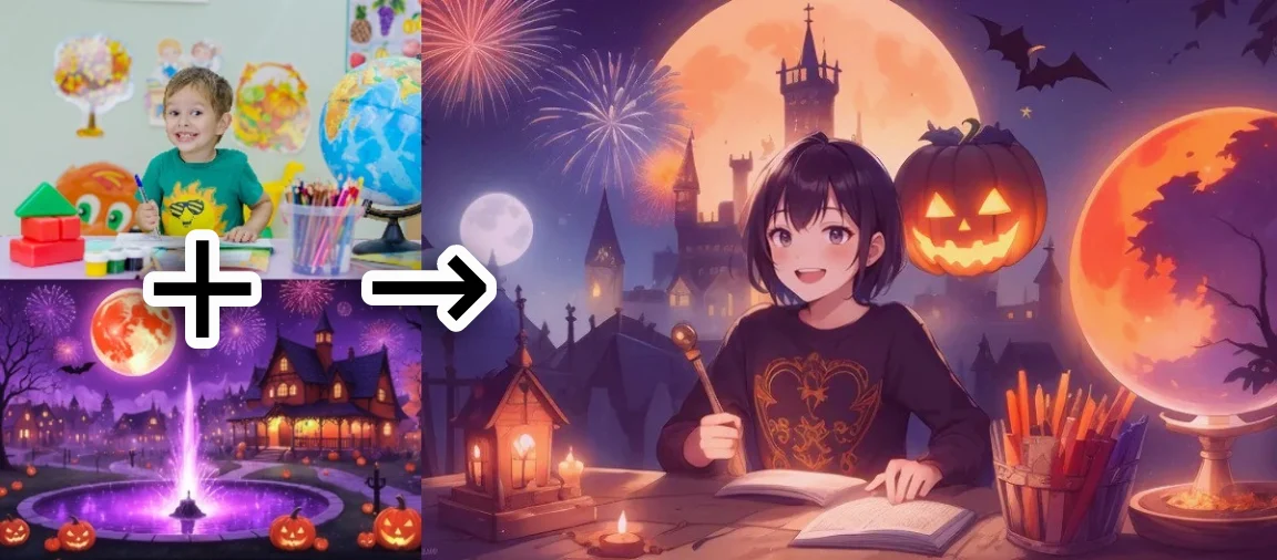 DataChef AI-anime: esimerkki - teema "halloween-festivaali"