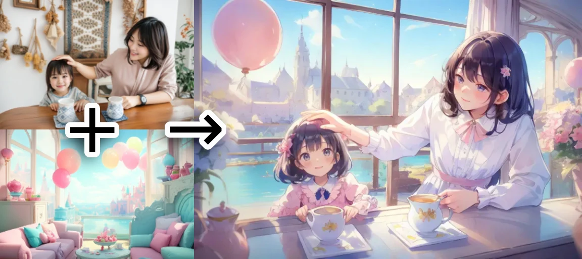 DataChef AI-anime: esimerkki - teema "prinsessanhuone"
