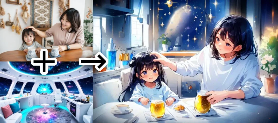 DataChef AI-anime: esimerkki - teema "avaruusmatka"