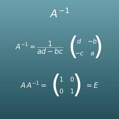 Inverse Matrix berechnen (2×2, 3×3, 4×4)