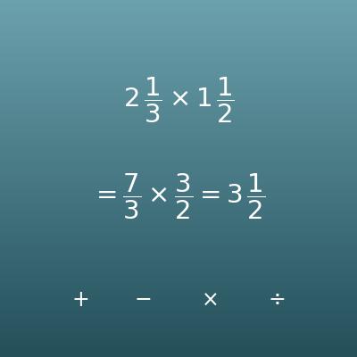 Mixed Numbers Calculator (Add, Subtract, Multiply and Divide)