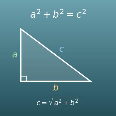 三平方の定理（ピタゴラスの定理）計算機