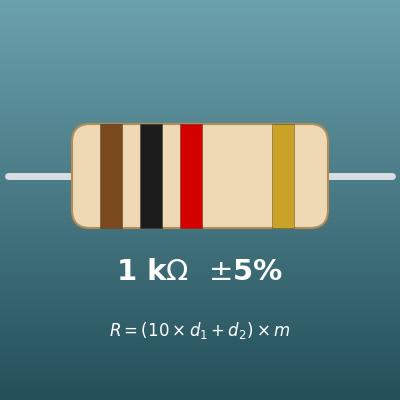 Resistor Color Code Calculator (Resistance and Tolerance from Color Bands)