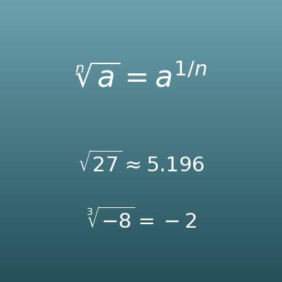 Nth Root Calculator (Square Root, Cube Root, nth Root)