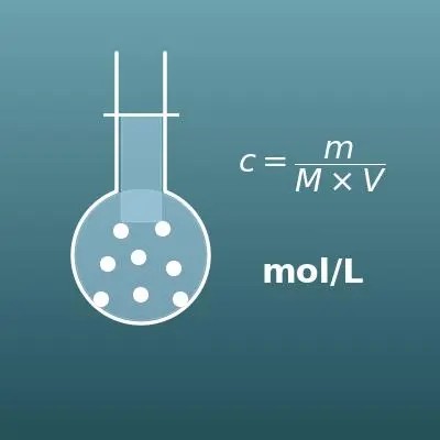 モル濃度計算機（質量・分子量・体積・モル濃度の逆算）