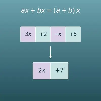 文字式の計算機（同類項の整理・多項式の加減・分配法則）