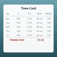 Time Card Calculator (Weekly Hours Worked and Estimated Pay)