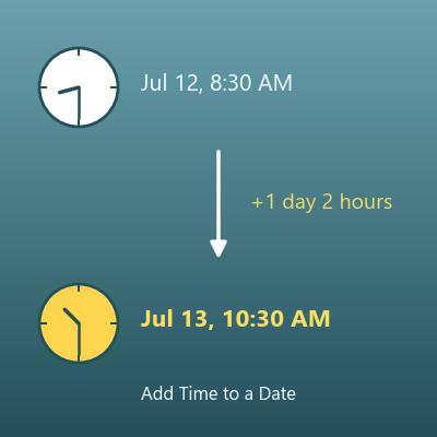 Date and Time Calculator (Add or Subtract Hours, Minutes and Seconds)