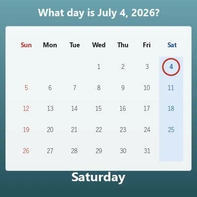 Day of the Week Calculator (What Day Was It?)