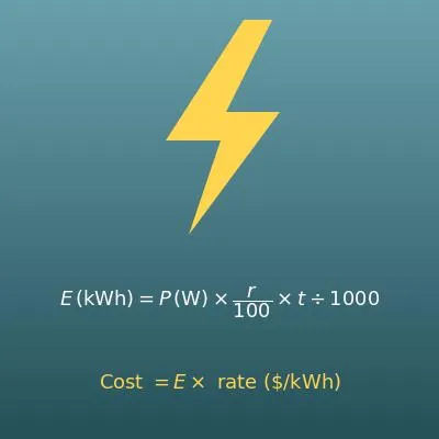 Electricity Cost Calculator (Appliance Energy Use and Cost)