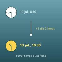 Calculadora de fecha y hora (sumar o restar días, horas y minutos)