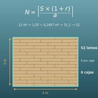 Calculadora de suelo laminado y parquet (lamas, cajas, merma y coste)
