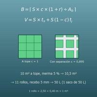 Calculadora de césped en rollo y recebo (rollos, juntas y sacos)