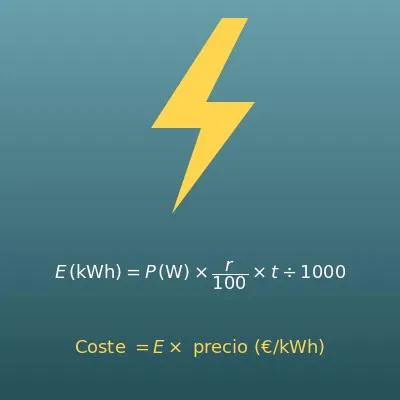 Calculadora del consumo y el coste de electricidad de los aparatos (vatios, kWh y euros)