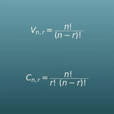 Calculadora de variaciones, permutaciones y combinaciones (nPr, nCr)