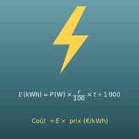 Calcul de consommation électrique d’un appareil (kWh et coût)