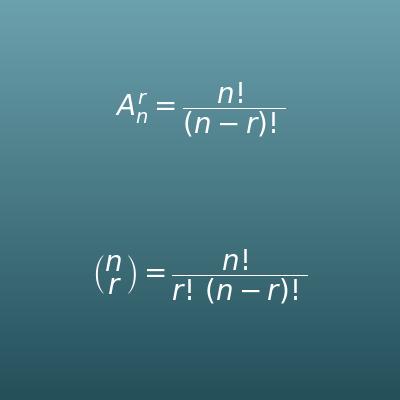 Arrangements et combinaisons (nPr, nCr)