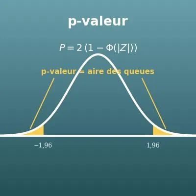 Calcul de la p-valeur : de Z à la p-valeur et inversement