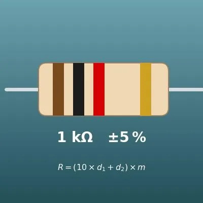 Code couleur des résistances (valeur et tolérance à partir des anneaux)
