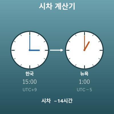 시차 계산기(시간대 변환)